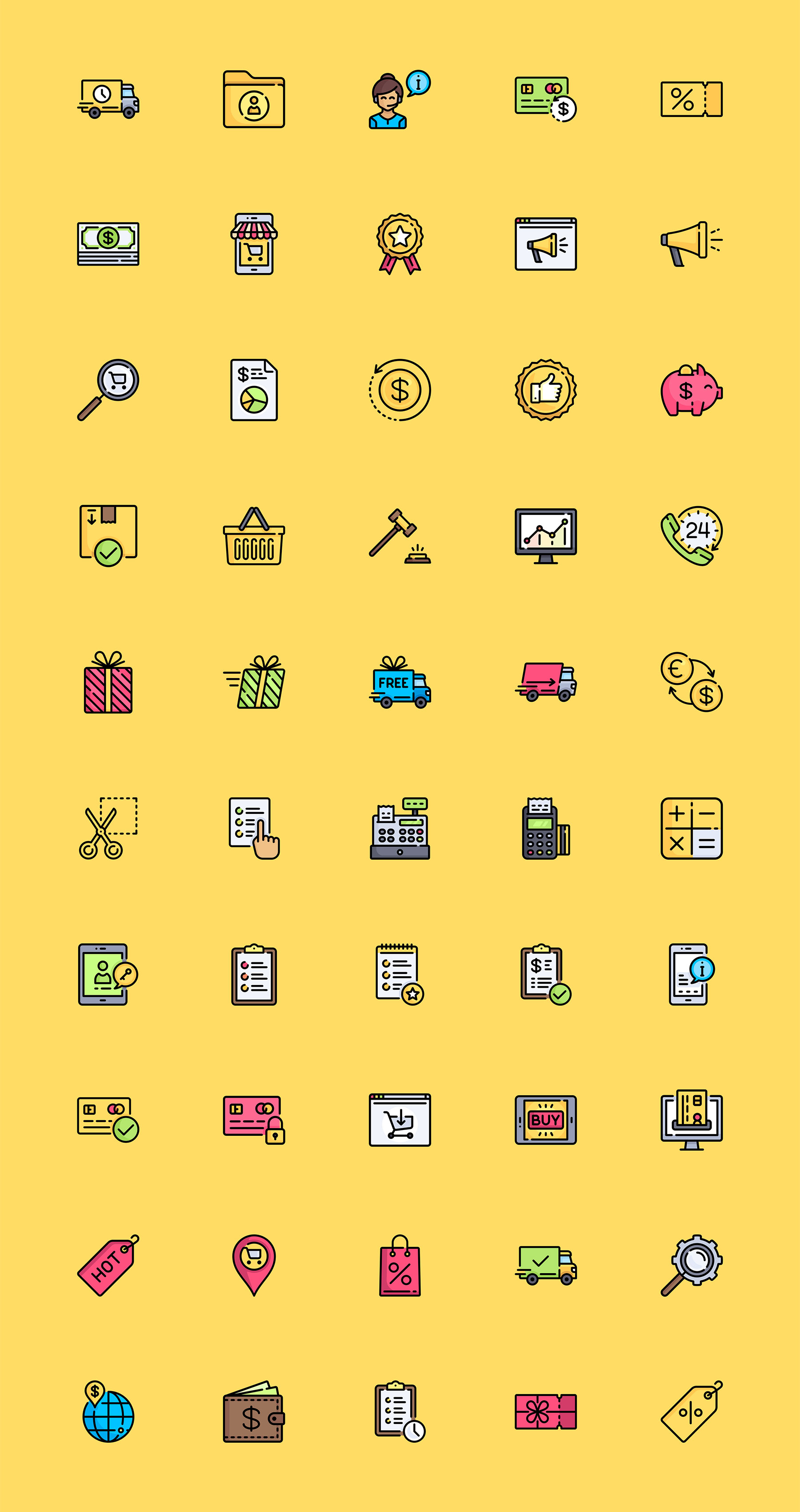 50 枚电商元素图标