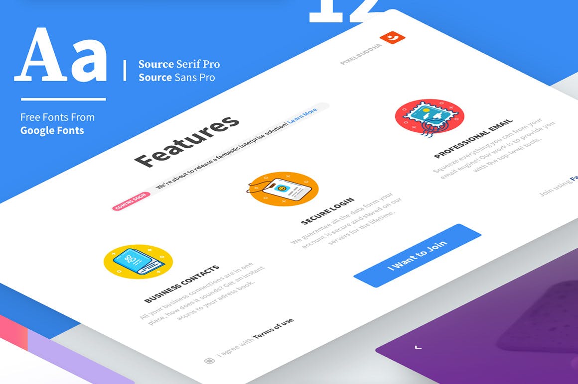 创意概念性网页网站设计UI模板 Modular UI kit插图(3)