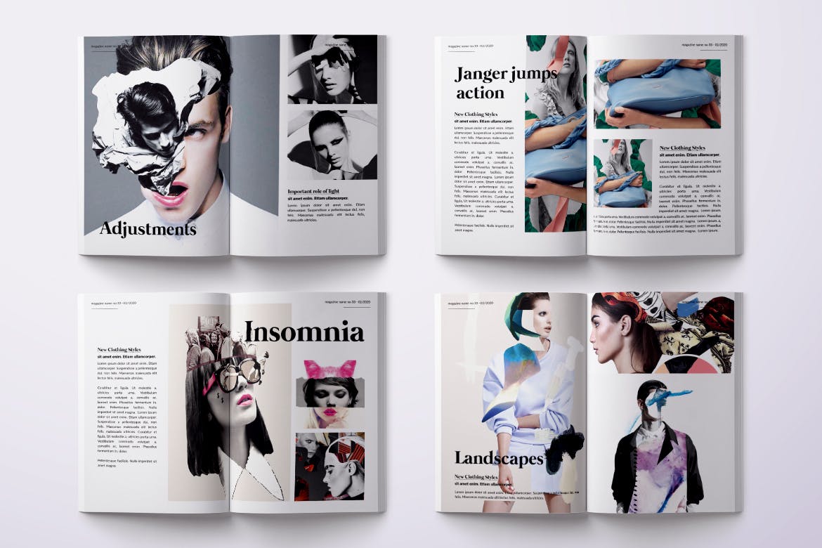 摄影工作室/摄影大师作品集画册设计模板 Photo Magazine Bifold A4 & US Letter – 34 pgs插图(6)