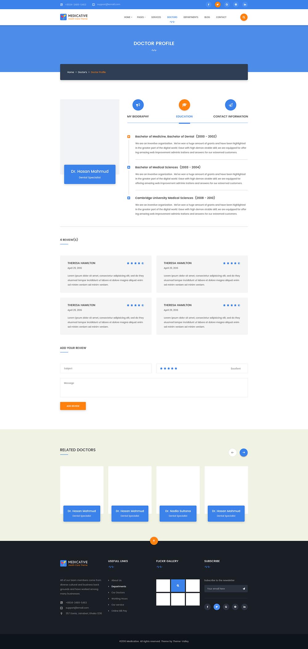 一套完美的医疗健康网站设计模板 Medical Website Template插图(5)