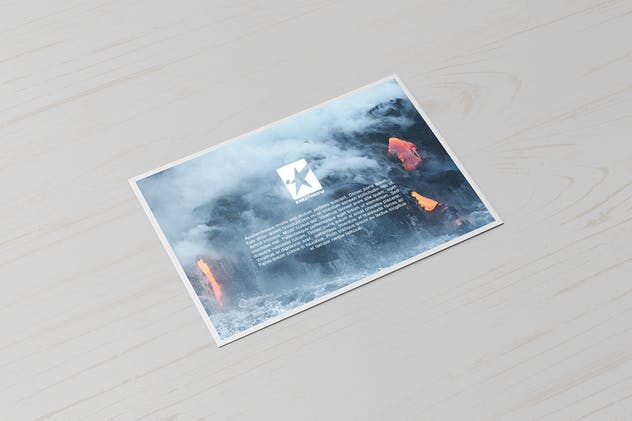 A5尺寸规格宣传册设计平铺视觉样机模板 Bi-Fold A5 Horizontal Brochure Mock-Ups Vol.1插图(12)