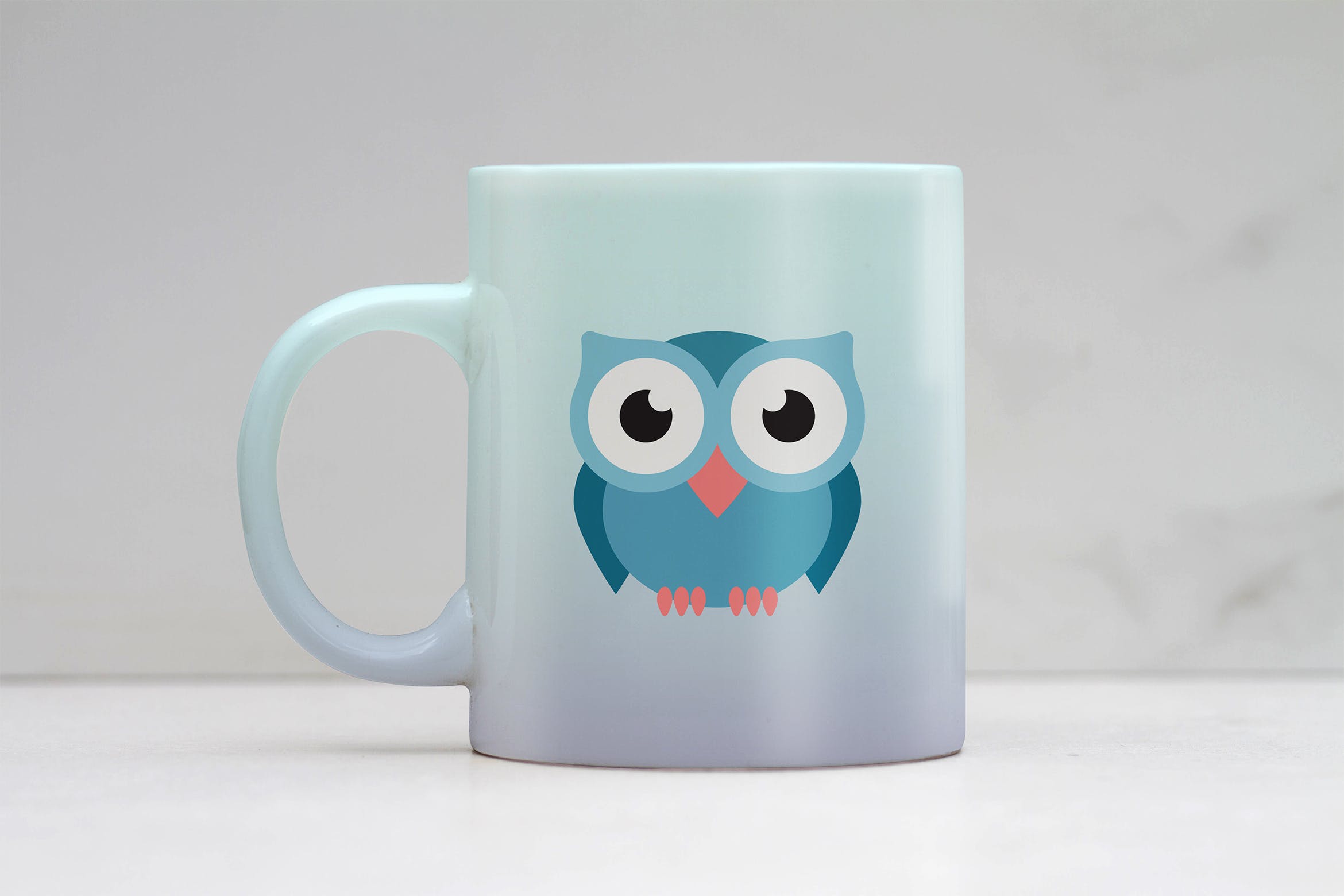 马克杯图案设计预览样机 Clean Mug Mock Up插图