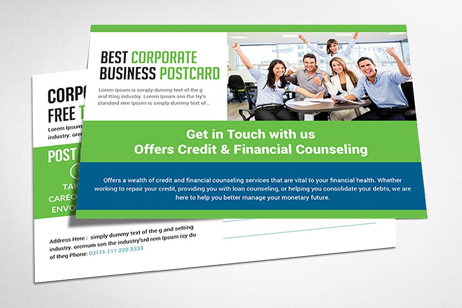 多用途明信片设计模板合集 Multipurpose Postcard Bundle插图(2)