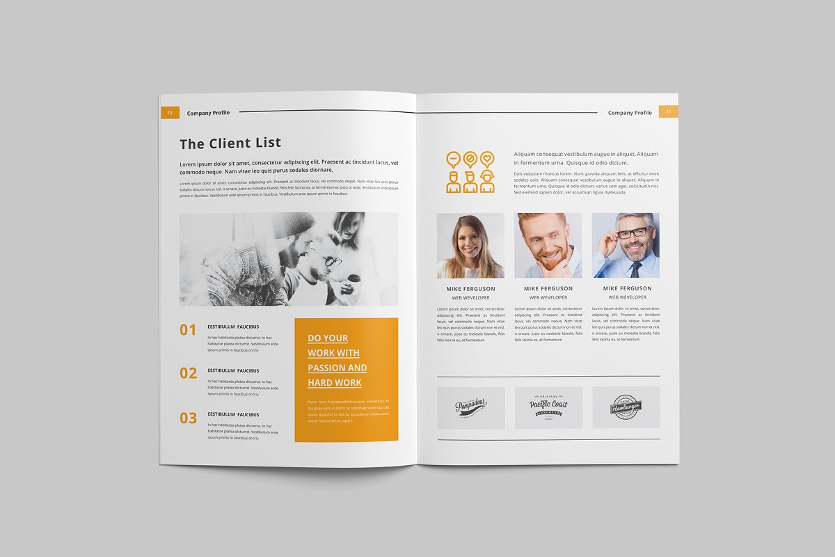 时尚高效企业简介/介绍宣传册模板插图(5)