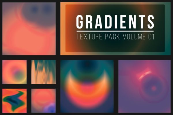 50款七彩渐变抽象线条纹理 50 Gradient Textures Vol. 01