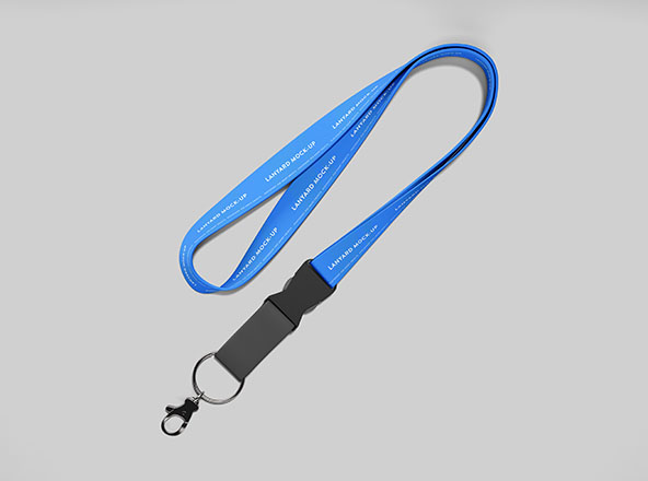 简约挂绳外观设计样机模板 Simple Lanyard Mockup
