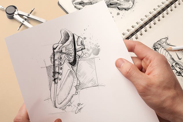 素描本样机模板 Sketchbook Mock-up插图(7)