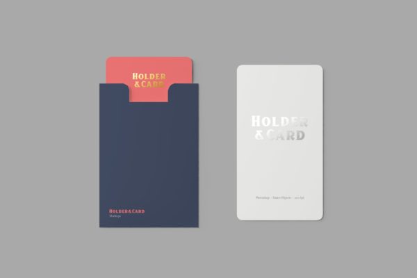 卡片&amp;卡套设计效果图素材库精选 Holder and Card Mockups