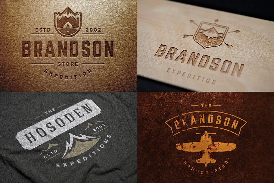 280个户外品牌Logo标志和徽章模板 280 Outdoor logos and badges插图(22)