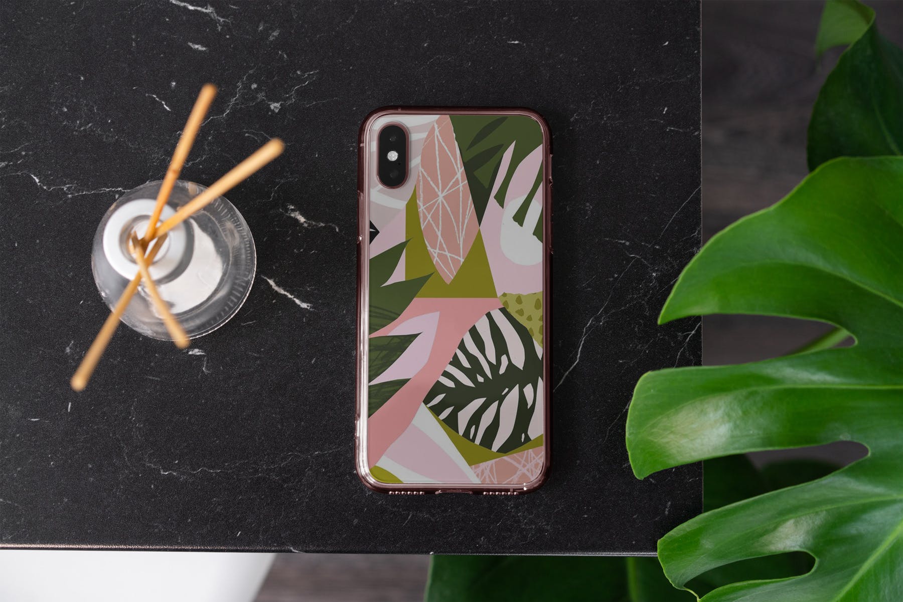 iPhone Xs透明手机壳外观设计效果图样机v2 iPhone Xs Clear Case Mock-Up vol.2插图(5)