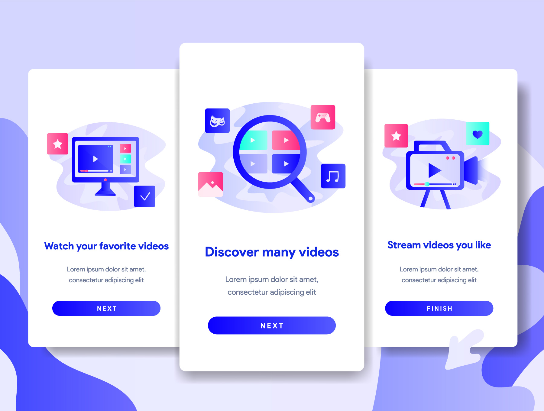 素材库下午茶：24个APP新手指引页创意矢量插画下载[Ai]插图