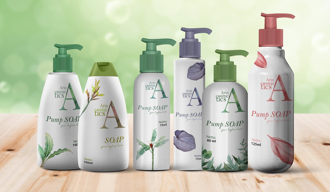 化妆品/护肤品包装设计展示样机合集 Bottle Mock-Up Collections插图(14)