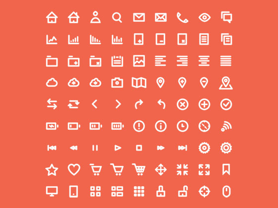 网页图标集素材之家精选sketch素材