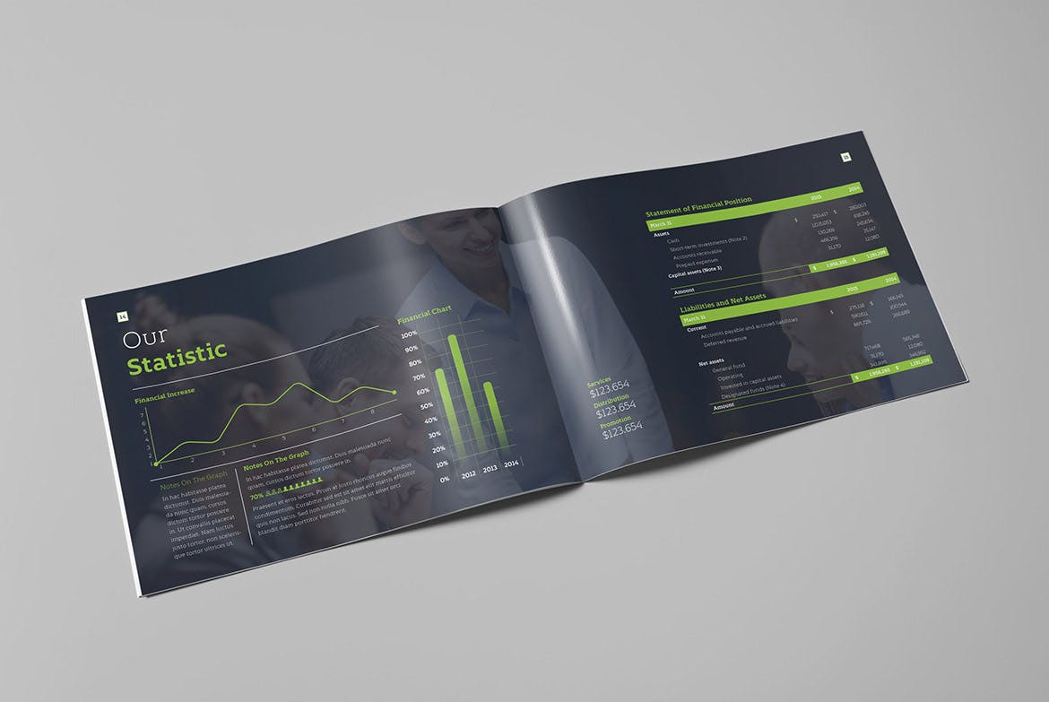 集团公司高档精装画册设计模板 Enrico Business Landscape Brochure插图(7)