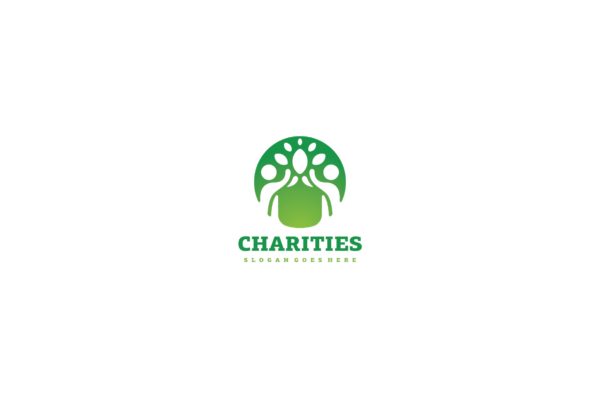 生态慈善行业Logo设计素材库精选模板 Eco Charities Logo