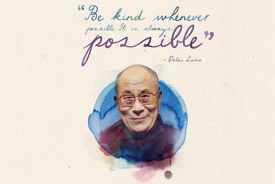 超级水彩绘画素材合集[笔刷、图形、剪贴画…] Watercolour toolkit paint effects插图(2)