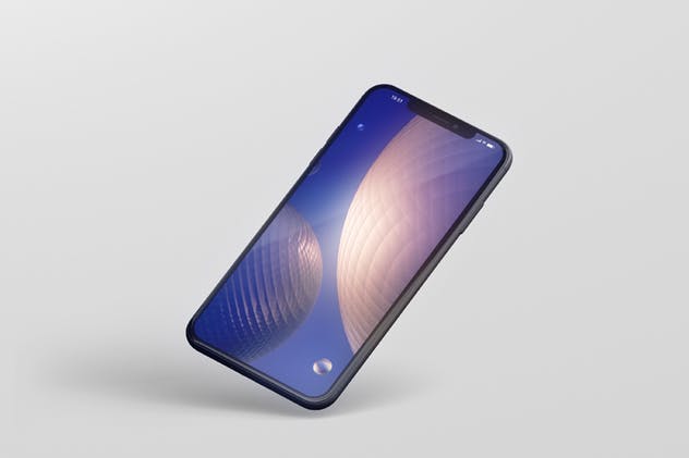 高品质的iPhone XS Max智能手机样机模板 Phone XS Max Mockup插图(1)