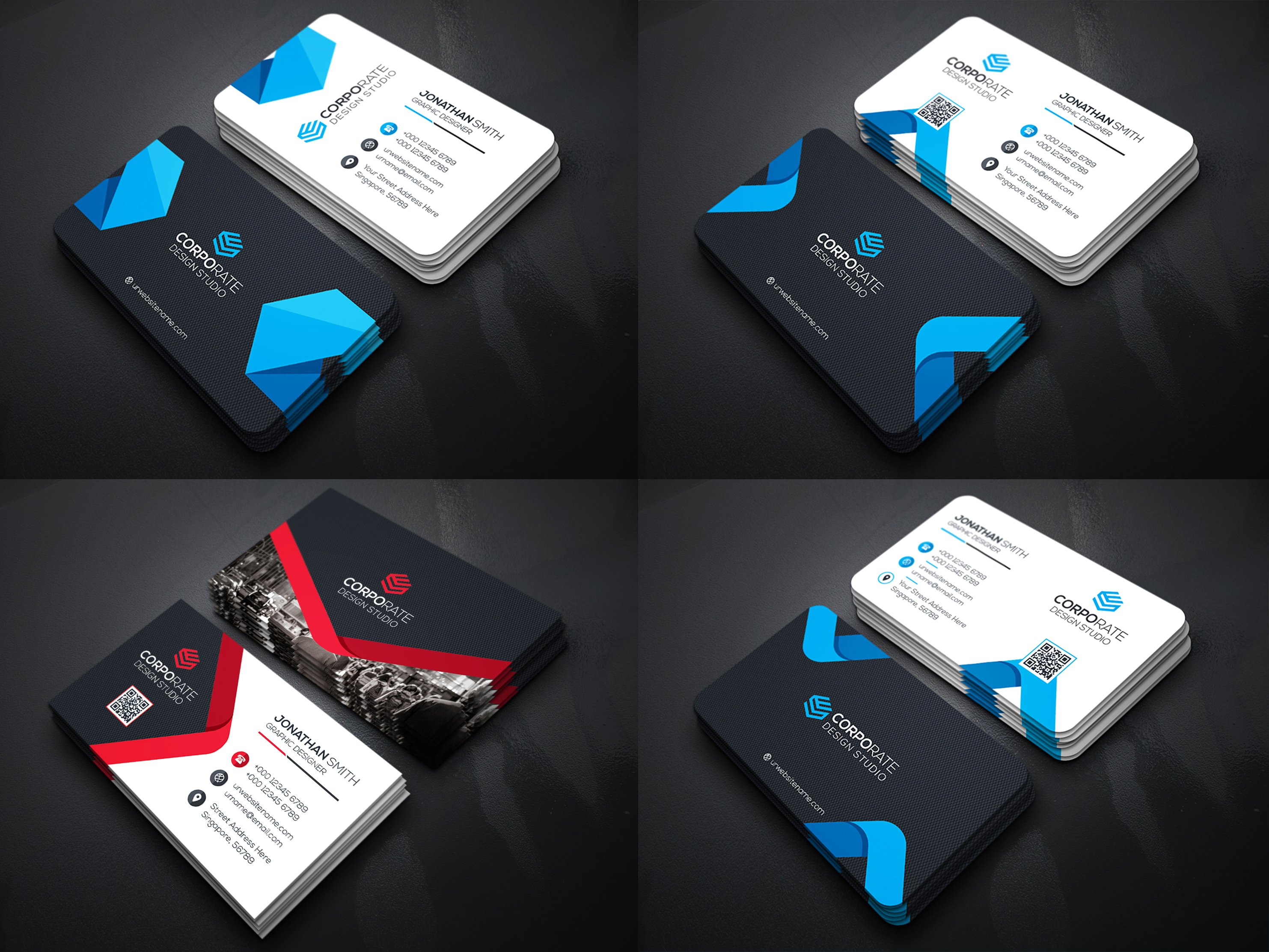 25个多用途的名片卡片邀请函设计模板插图(1)