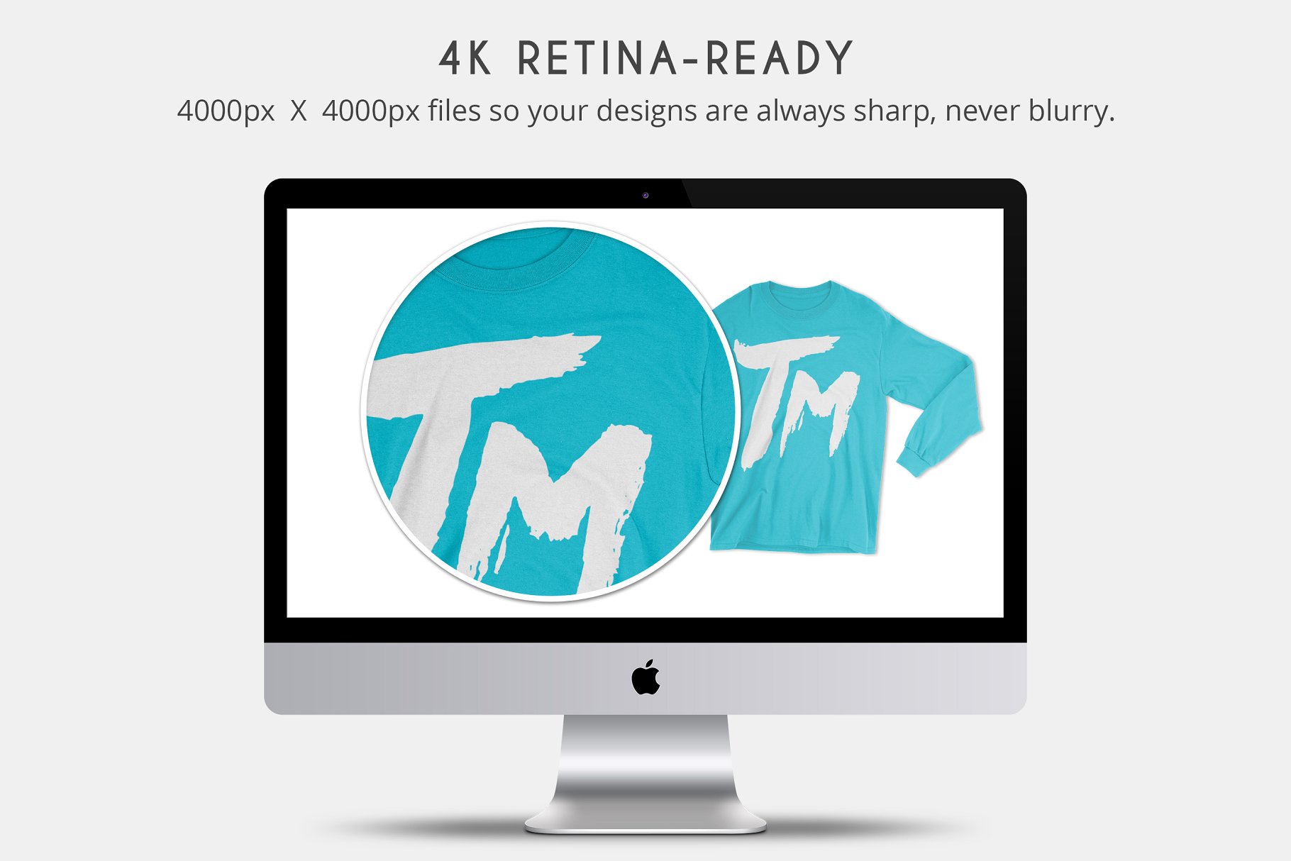 长袖圆领T恤样机 Gildan 2400 Long Sleeve Mockups插图(1)