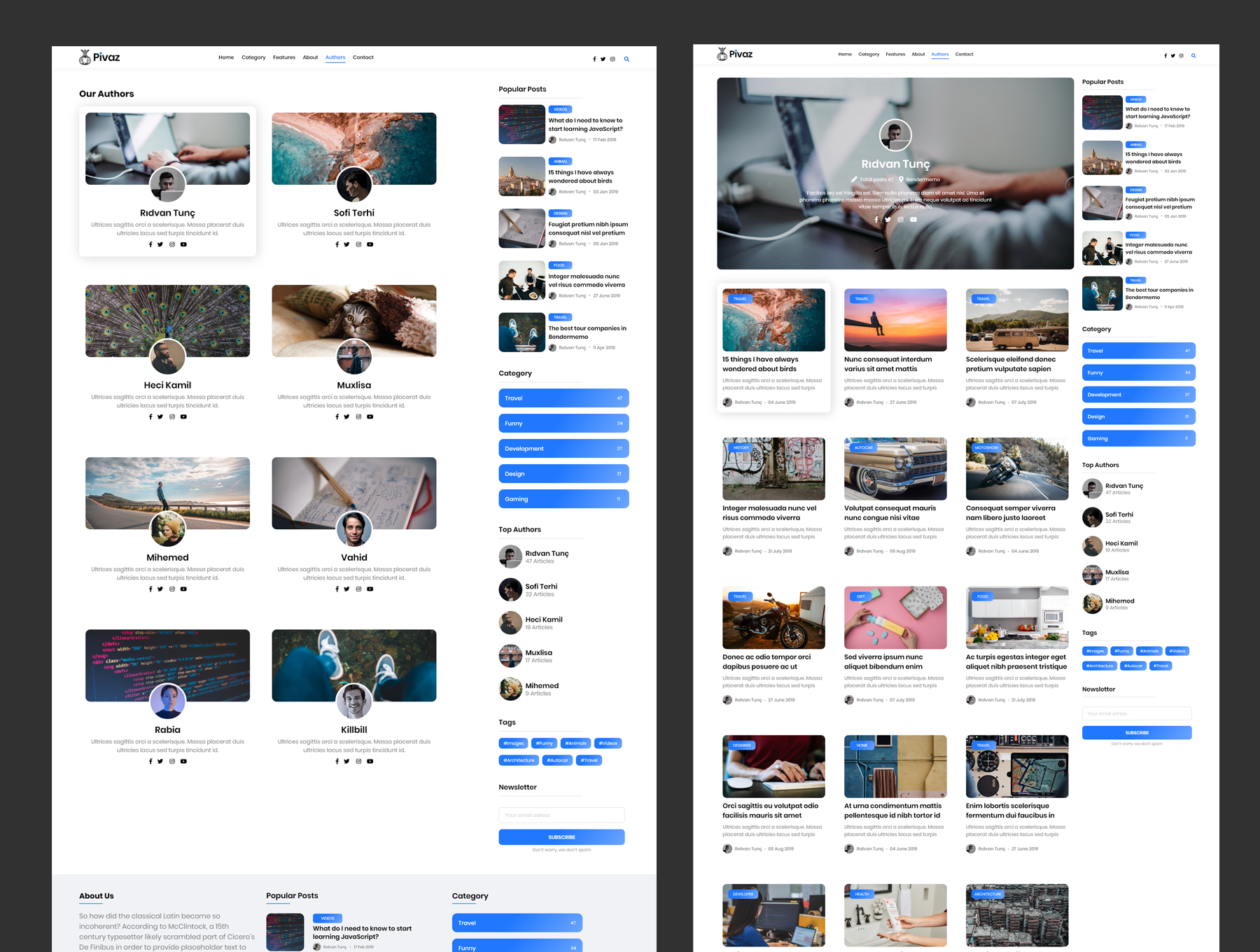 素材库下午茶：实用的网页博客主题模板下载[XD]插图(5)