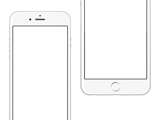 iPhone 6 &amp; Plus Silver Mockups素材之家精选sketch素材