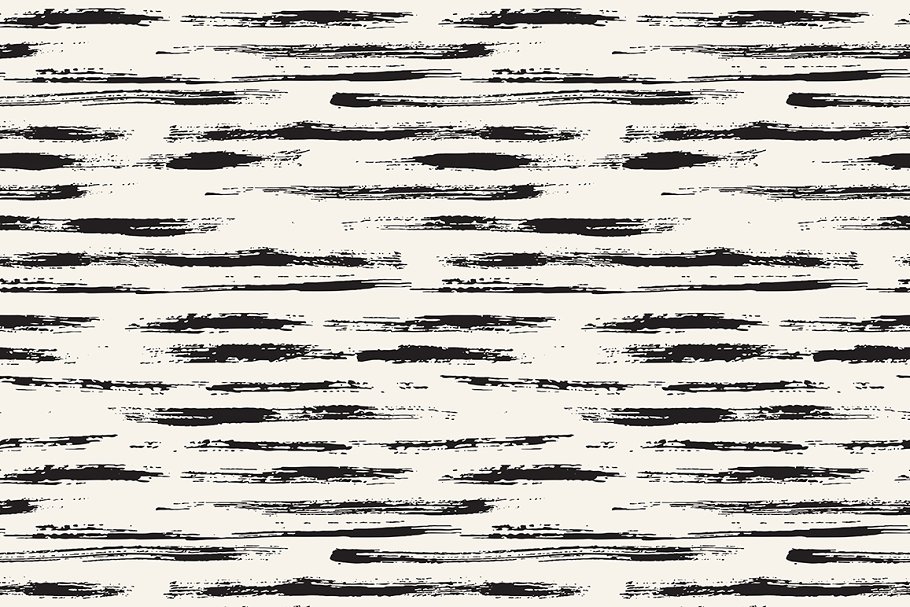 画笔笔刷无缝图案背景纹理 Brush Strokes Seamless Patterns插图(3)