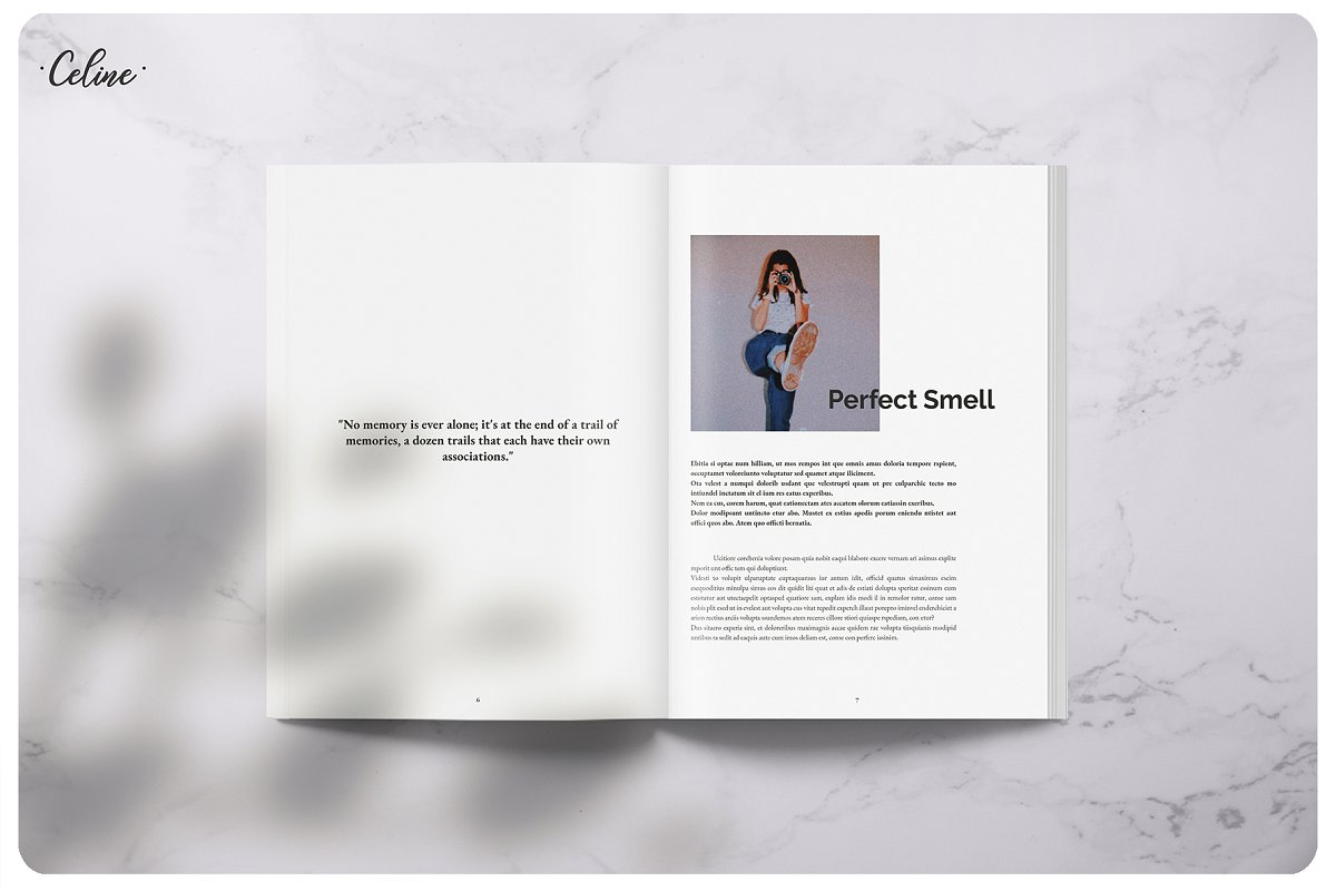 时尚简约PIXEL回忆图册杂志设计模板插图(2)