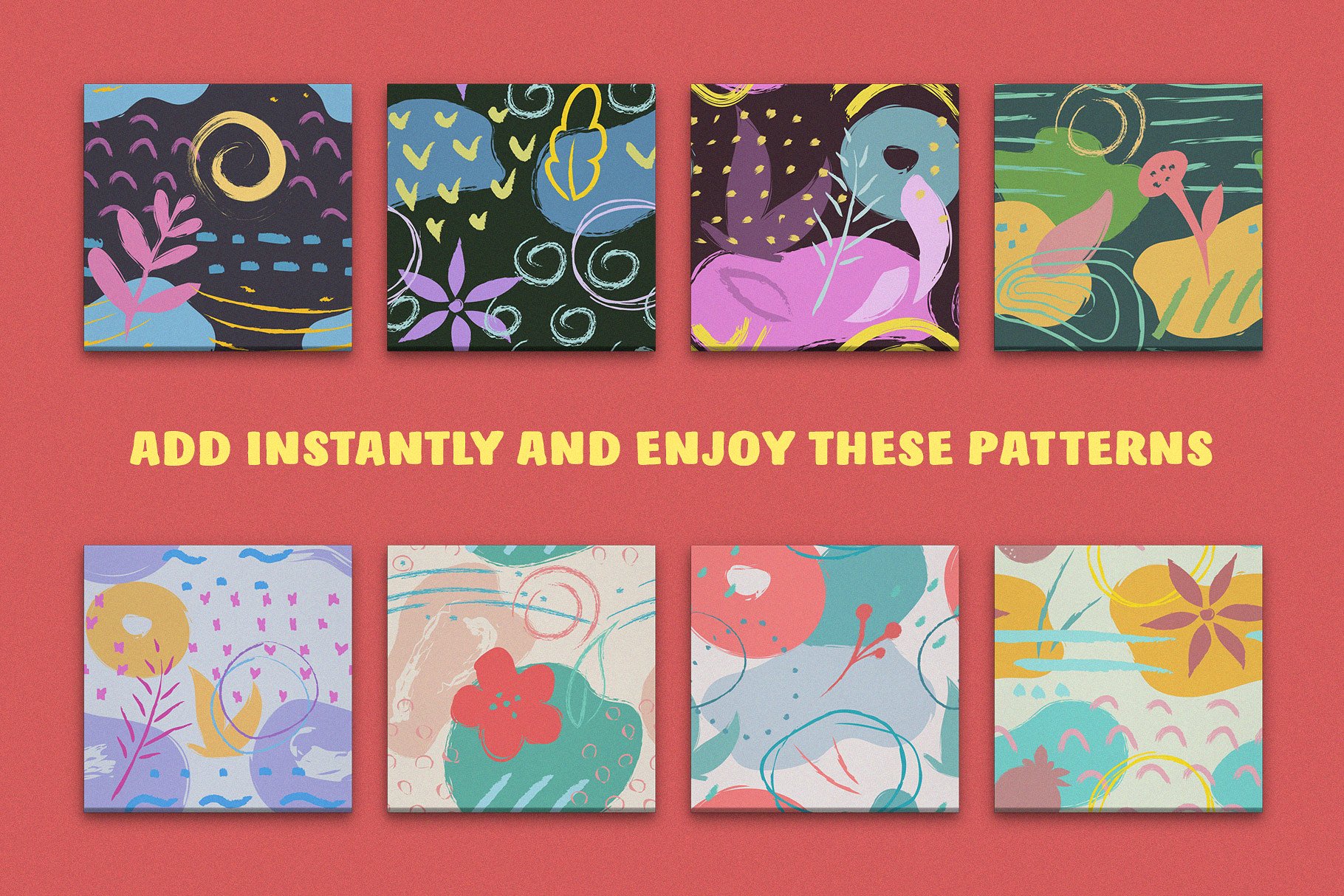 艺术家抽象油画图案纹理 Artistic Dimension Abstract Patterns插图(2)