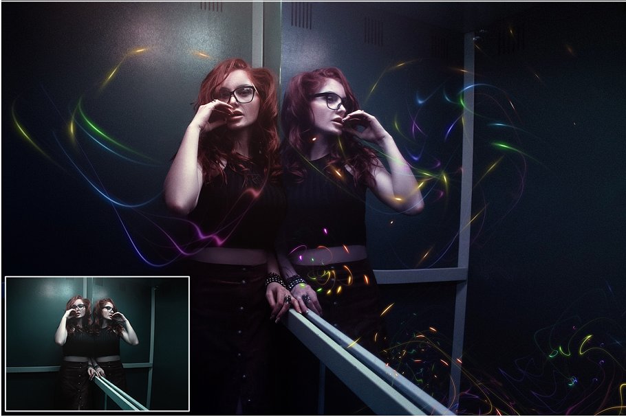 4K分辨率梦幻光线叠层背景v1 4K Magic Light Overlays Vol. 1插图(2)