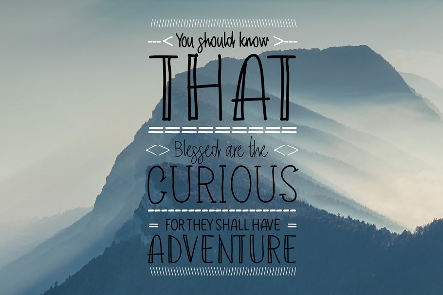 13款手写英文字体合集&Logo模板、矢量插画 Wonderland Fonts Pack & Branding Kit插图(3)