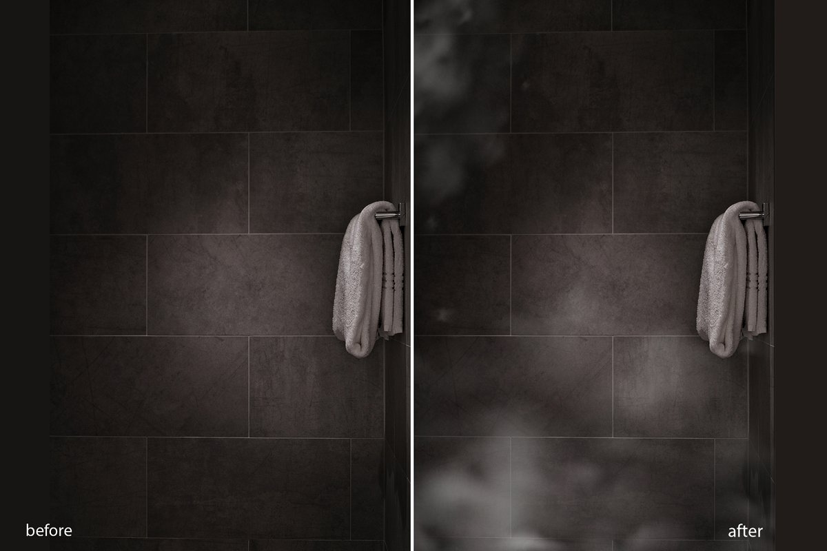 逼真的水分子叠层&大理石纹理插图