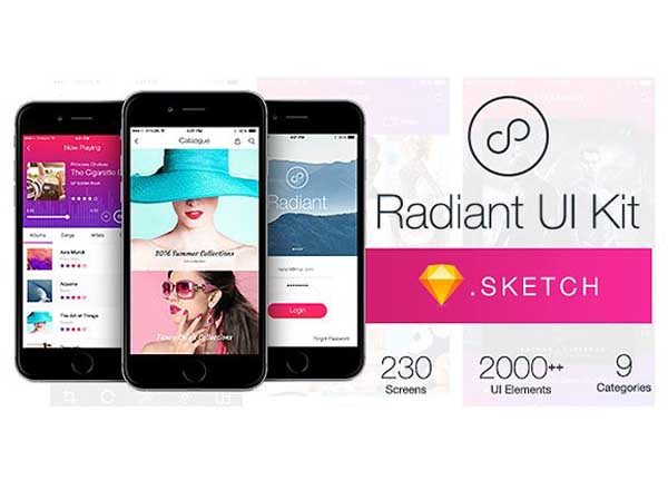 华丽专业的音乐类UI Kit打包下载[sketch]