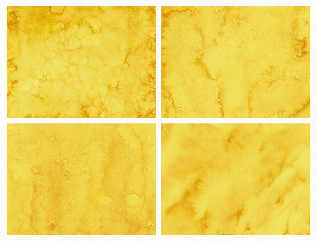 黄色水彩肌理仿纸张纹理背景素材 Watercolor Backgrounds插图(8)