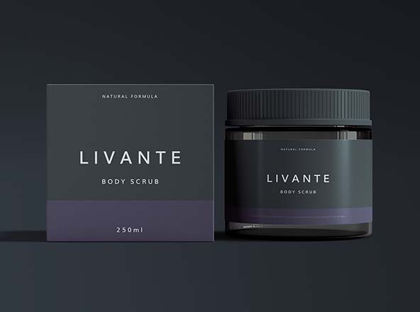 高端护肤品化妆品膏霜瓶及包装盒外观设计图素材库精选 Jar Packaging Mockup