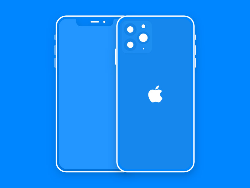 iPhone 11 Pro 线框模型素材之家精选sketch素材
