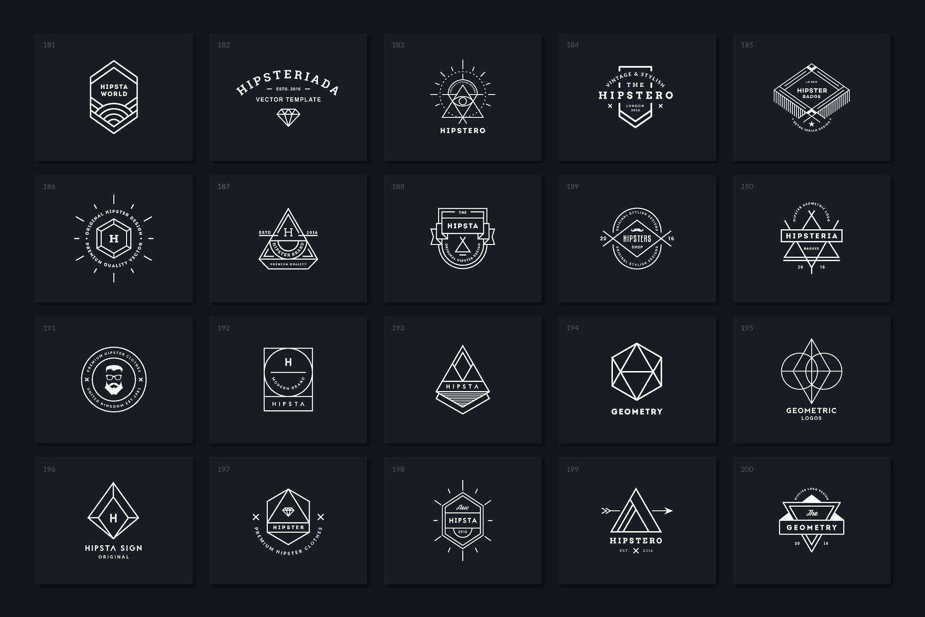 40个多用途时髦Logo模板V.5 40 Hipster Logos Vol. 5插图(2)