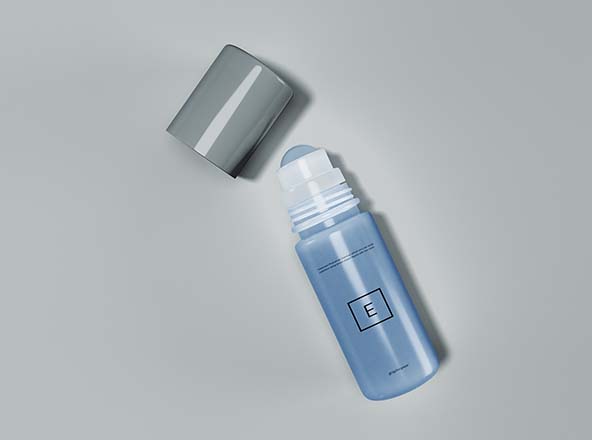 滚珠香水瓶外观设计效果图素材库精选 Rollerball Perfume Mockup