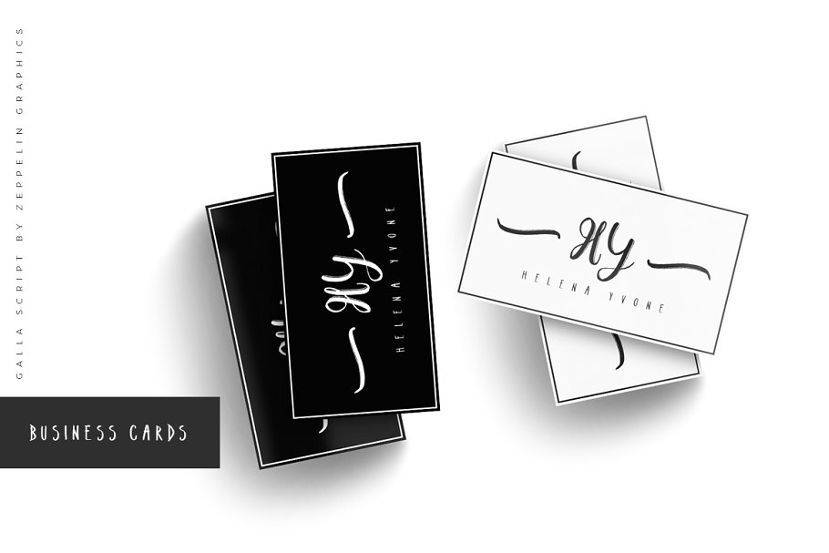 13款手写英文字体合集&Logo模板、矢量插画 Wonderland Fonts Pack & Branding Kit插图(103)