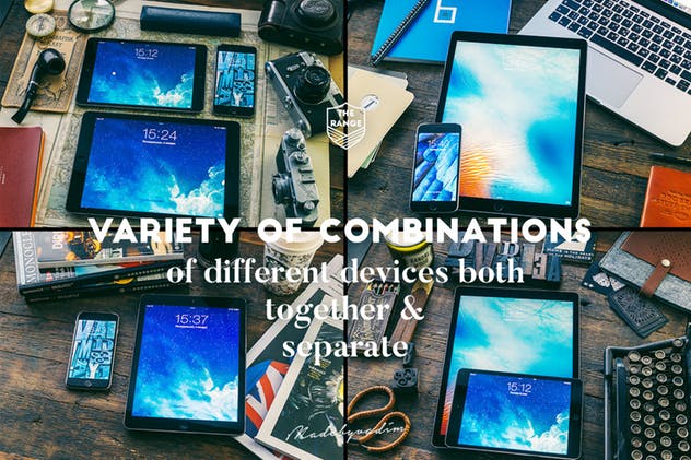 苹果设备样机大合集[共100+设备] The Range-100 Apple idevices mockups插图(4)