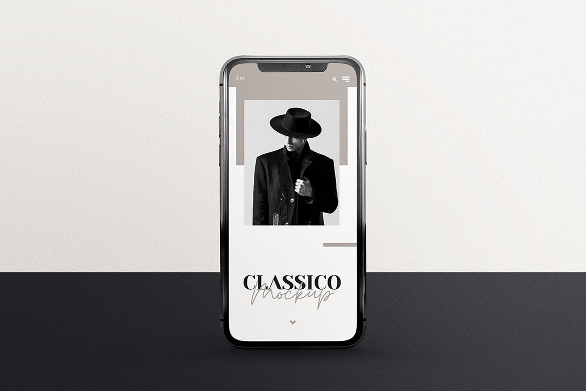 优雅阴影背景iPhone智能手机屏幕预览样机 Modern Mobile Mockups插图(5)