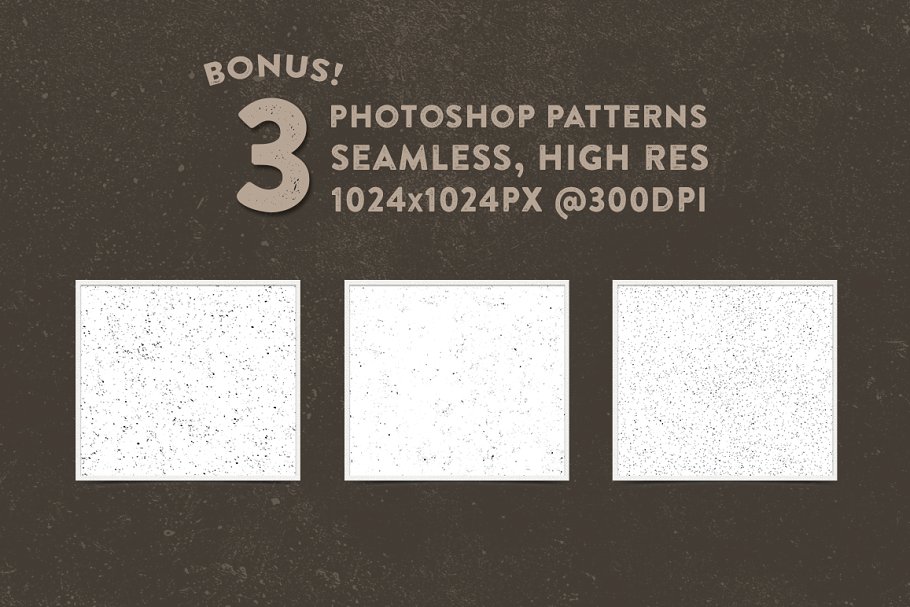 印刷油墨斑迹做旧纹理 Grit Textures + Patterns插图(3)