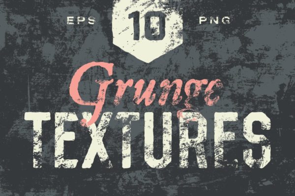 复古油墨印刷做旧纹理素材 Grunge Textures