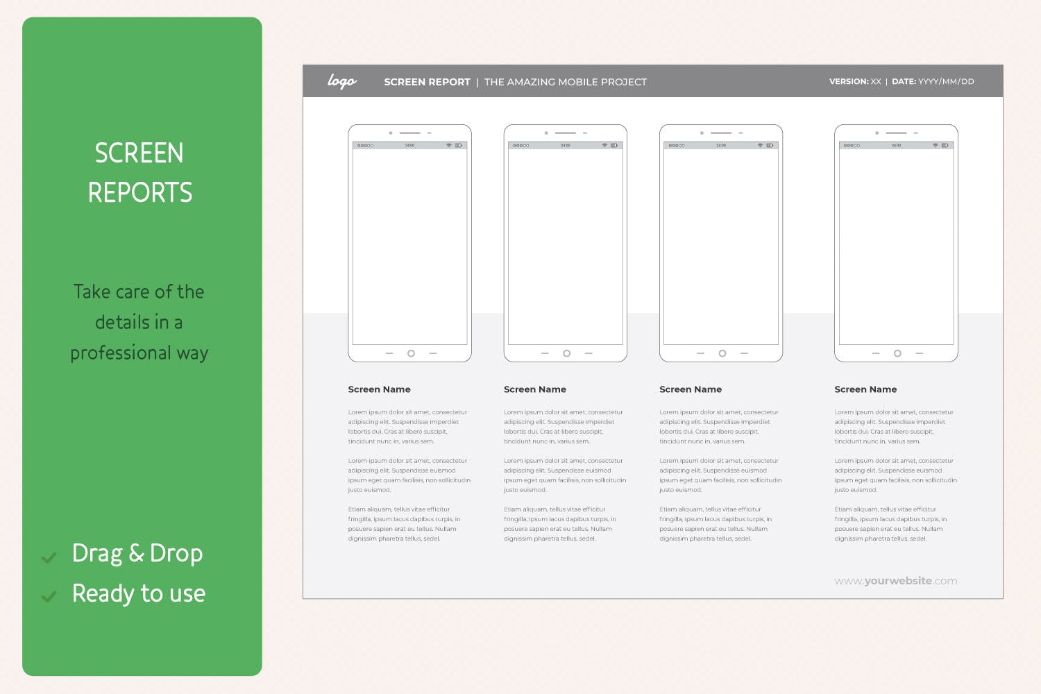 UX工作流程-手机APP线框图/站点地图设计素材 UX Workflow – Mobile Wireframe and Sitemap Creator插图(6)