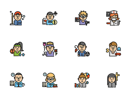 30 枚工作和职业图标素材之家精选sketch素材