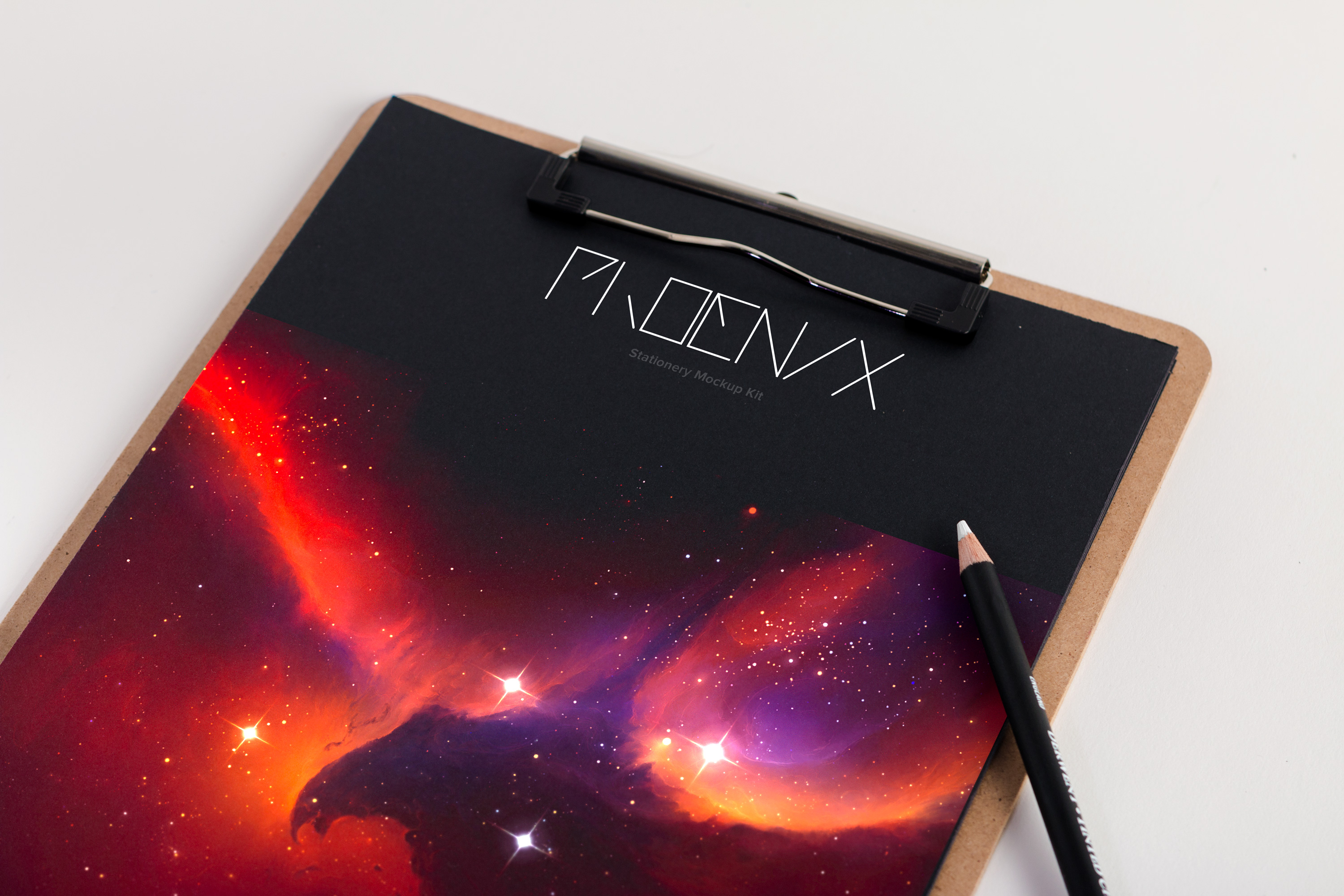 A4纸规格剪贴板样机模板素材 A4 Clipboard Mockup插图