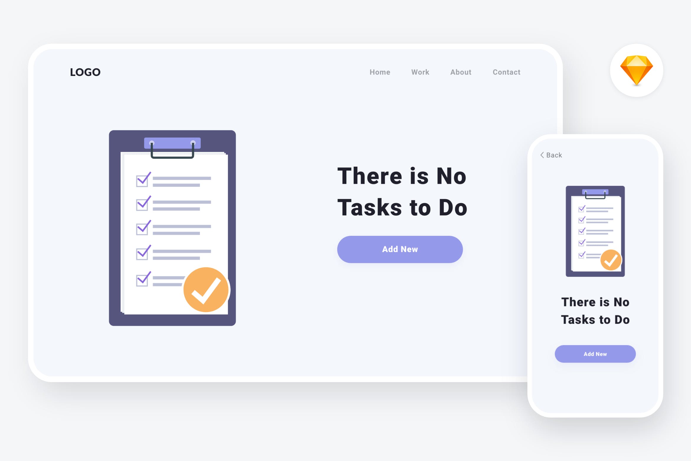 空信箱信息通知主题矢量插画素材v2[SKETCH&SVG] Empty state 2 illustration (Sketch, SVG)插图