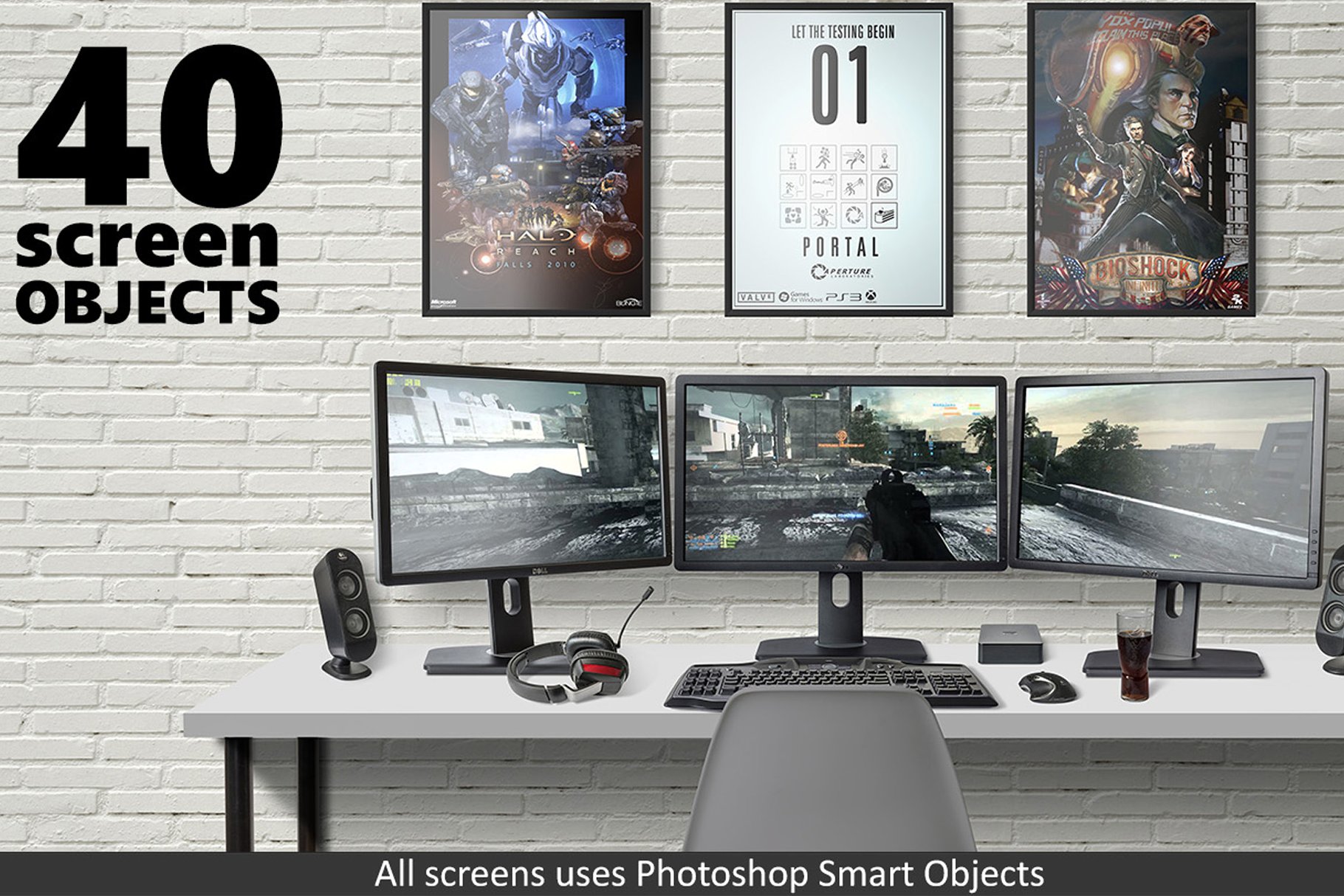 5K高清分辨率电脑修理场景样机 Scene Creator 5K FIX IT Desk Edition插图(4)