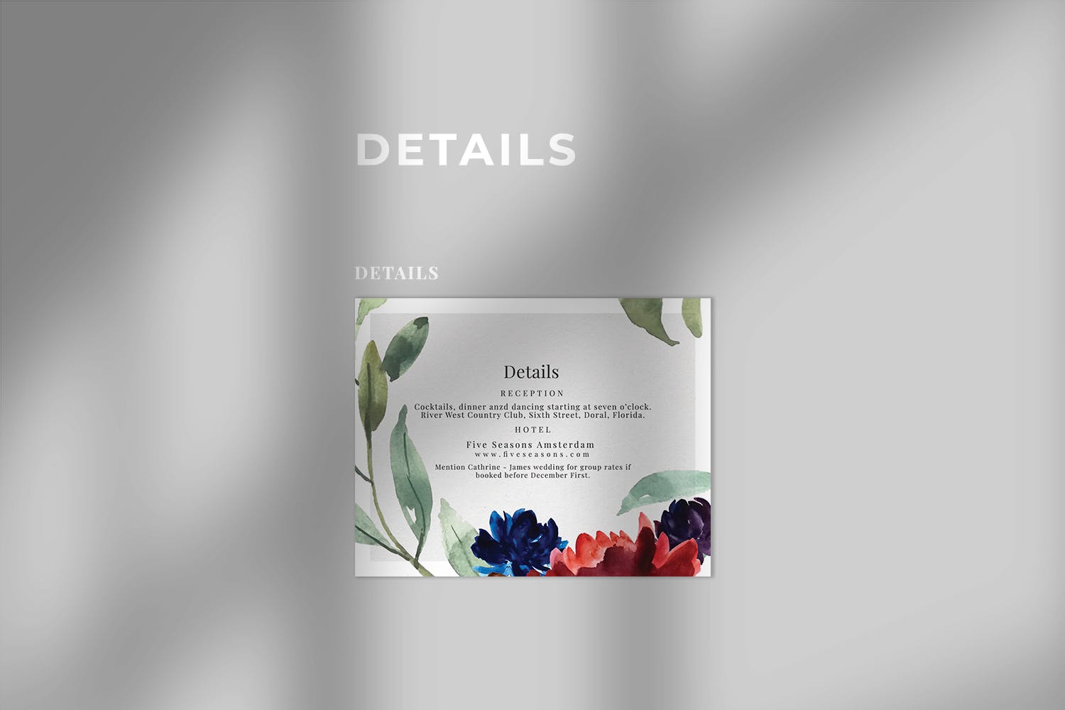 水彩手绘花环装饰婚礼主题设计素材包 Watercolor Floral Wedding Suite插图(4)