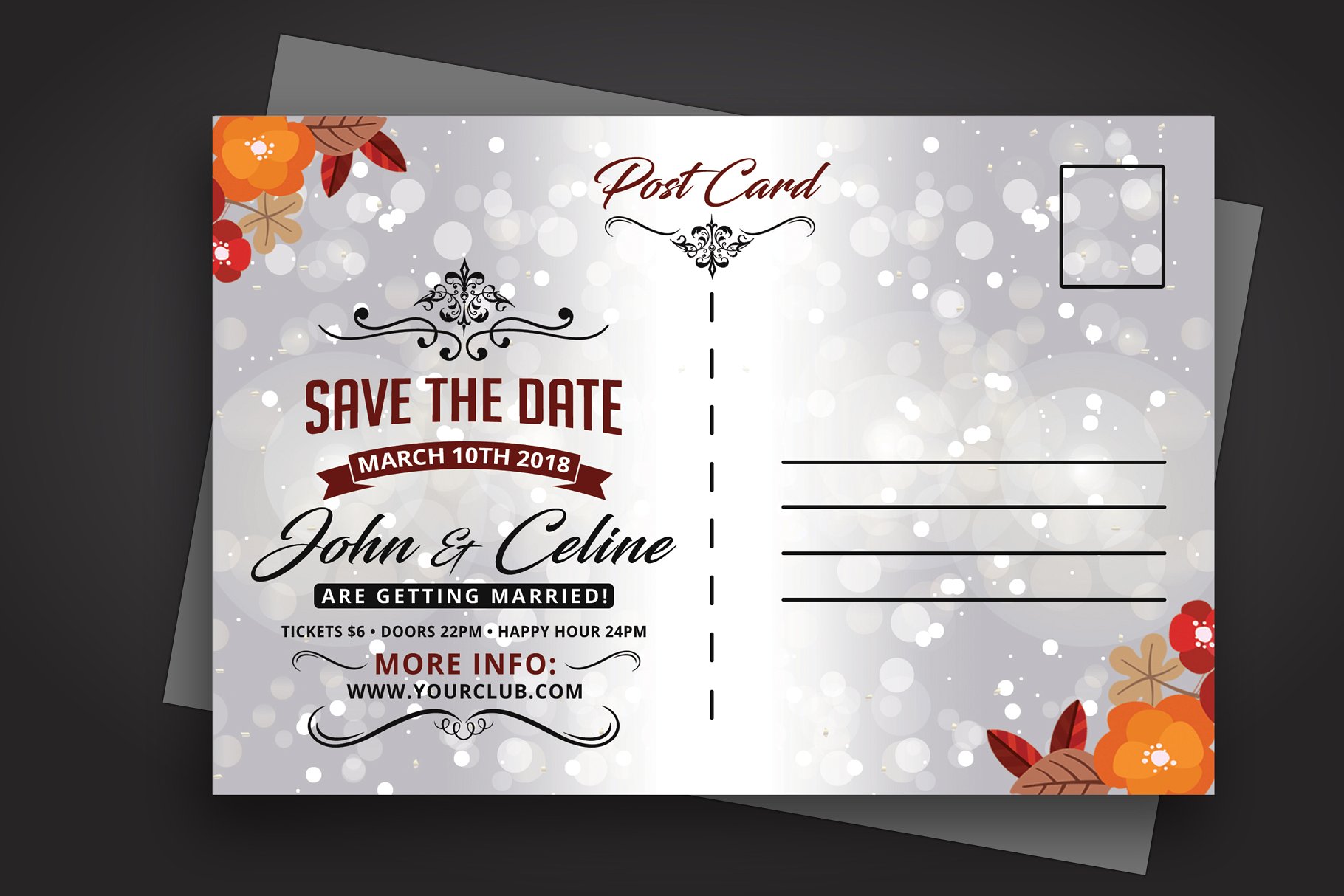 婚礼邀请函模板 Wedding Invitation插图(2)