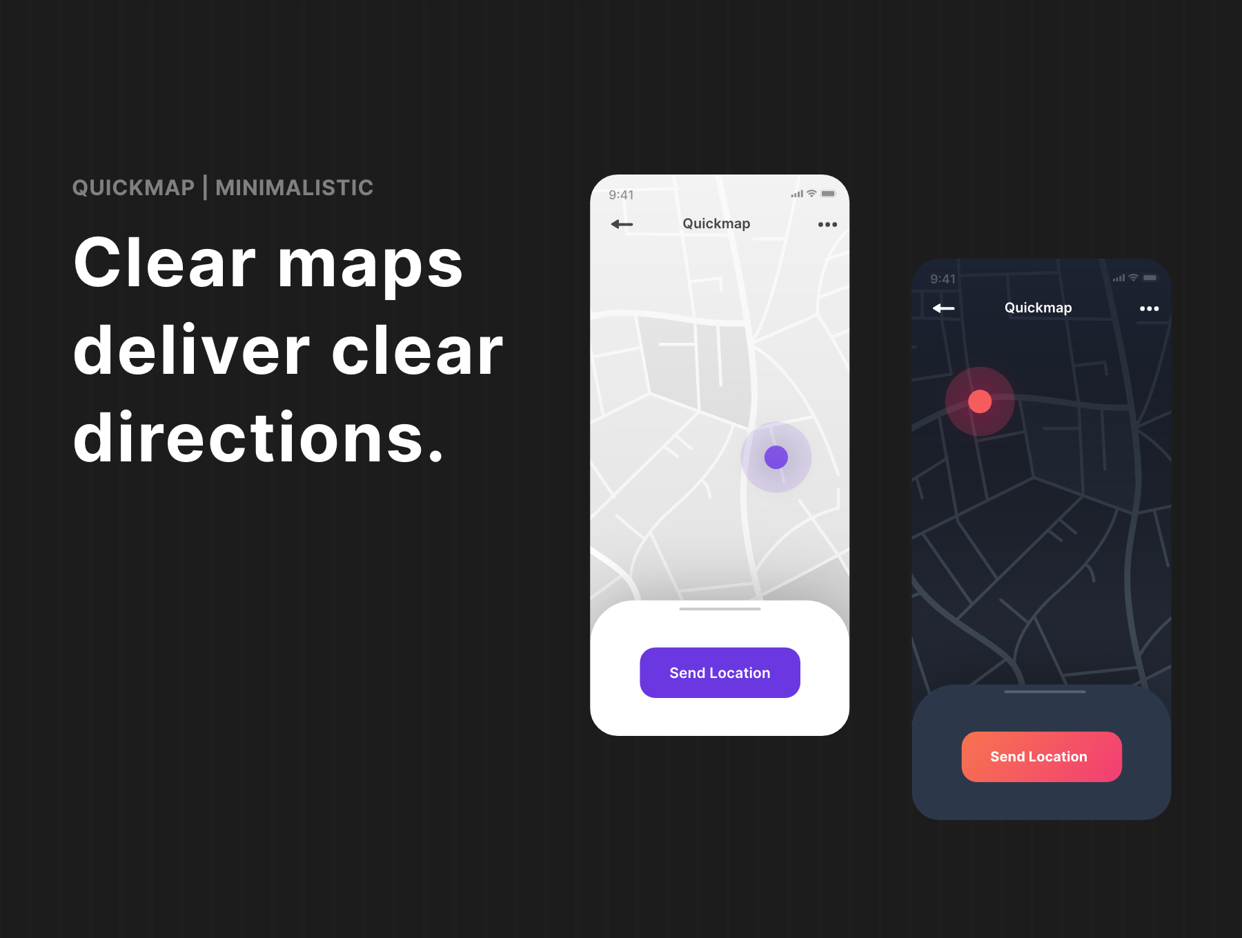 素材库下午茶：6个即用型矢量地图样式和示例屏幕插画[AI,SVG,PNG,XD]插图(2)